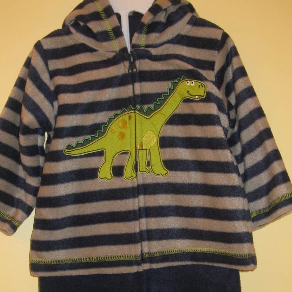 Hoodie Suit Two Piece Navy Blue and Gray Infant Boy or Girl